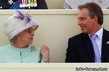 Тони Блэр и королева Великобритании Елизавета ІІ